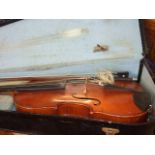 Cased Violin with Bow Metro Violin Class Organization