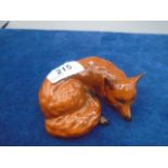 Beswick sleeping fox