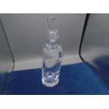 Heavy Langham glass decanter and stopper
