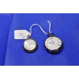 Two ladies pocket watches, one hallmarked silver