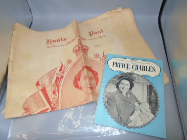 Royal Ephemera - Hunts Post May 1953 Coronation Edition and A Royal Family Album from the days of - Image 2 of 2