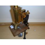 WATSONS BRASS MICROSCOPE