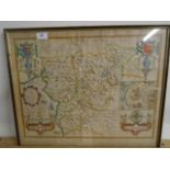 Early map by John Speed - 1610 Hand painted