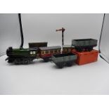 O Gauge Hornby passenger and goods set plus Station and signal