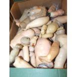 Box of Vintage Doll Parts ( mainly bodies ) no heads