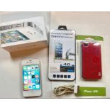 Apple iPhone 4S 16G White with box & charger lead , case & screen protector