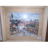 FRAMED PRINT OF SCARBOROUGH TOBAGO 40CM X 45CM