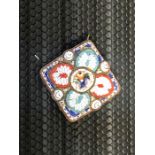 Micro Mosaic Square Brooch