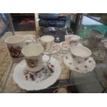 2 Mugs, 1 cup saucer and plate, Royal Souvenirs and 3 others.