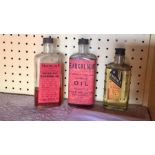 Rare Cycle Oil Lamp Bottles 2 Searchlight 1 Excelite