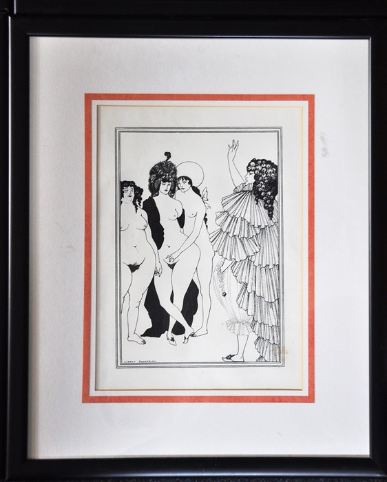 Beardsley (Aubrey), A set of eight engravings to illustrate Aristophanes' Lysistrata - Image 10 of 10