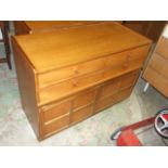 Nathan 2 Door Side Unit with 4 Drawers