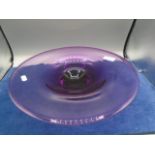 modern puse glass bowl/dish 3" high