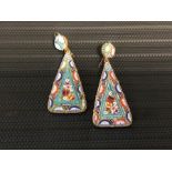 Micro Mosaic Earrings