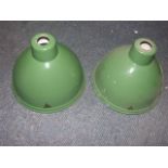 Vintage Green Enamel "Real" Light Shade