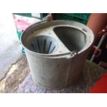 Vintage Galvanised Mop Pail