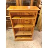 Modern Pine Bookcase 107 x 60 cm 23 cm deep