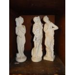 Plaster figures