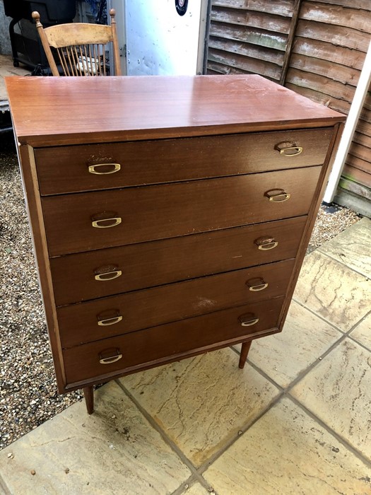 Retro William Lawerence 5 Draw Chest