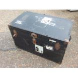 Large Black Trunk 93 x 55 x 51 cm