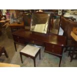 Stag Minstrel Dressing Table with Mirror & Stool