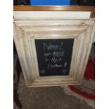 Framed Chalkboard 35 x 30 inches