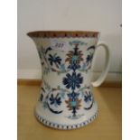Large jug with floral pattern 9 1/2"