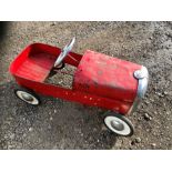 Vintage Triang Fire Chief Peddle Car