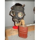 2x WW2 gas masks