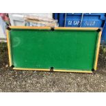 Table top snooker table with 2 cues , balls & triangle