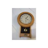 Pine Cased Wall Clock