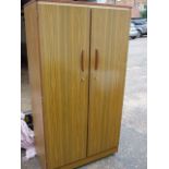 2 Door Wardrobe & Wardrobe / Dressing table unit each 3 ft wide 68 inches tall 20 deep