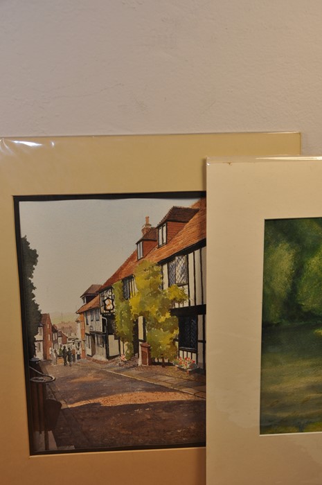 2 Watercolours, 2 signed ? Stephen Pickering of ? Tower of London and one other. - Image 4 of 5