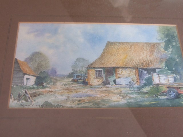 Watercolour of Farm yard - Image 2 of 2