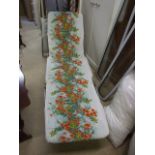 2 Retro Floral Patterned Sunbeds