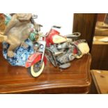 Metal Motorcycle Model 14 inches long