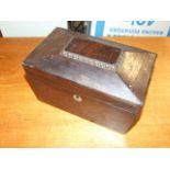 Antique Georgian Sarcophagus Tea Caddy ( for restoration )