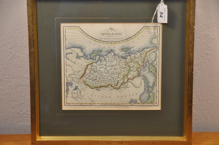 Map of Russia and Asia - James Duncan 6 1/2" x 7 1/2"