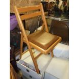 4 Vintage Folding Chair Frames