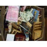 Box of assorted Dolls House Furniture