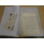 Small collection of letters and notes, mostly written in German c 1939-40