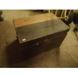 Vintage Wooden Trunk 22 x 15 inches 13 tall