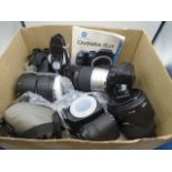 2 x Konica Minolta DYNAX5D Cameras with 5 Lenses