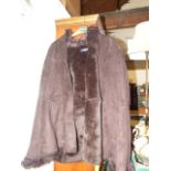 Fur Lined Waist Coat & Maine Coat Size 22