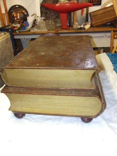 Nest of Books Coffee Table with drawers 40 x 26 inches 17 tall - Image 3 of 3