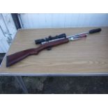 SMK XS79C02-88 Air Rifle Cal 5.5mm with Hawk Telescopic Sight