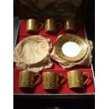 6 Limoges Coffee Cups & Saucers