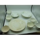 Tea Set comprising of Sandwich Plate , 6 Side Plates , 6 Cups , 5 Saucers