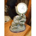 Elephant Clock 12 inches tall