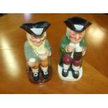 2 Toby Jugs Royal Doulton Happy John & Lancaster Sandland